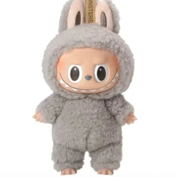 Authentic Pop Mart The Monsters Exciting Macaron Sesame Bean Gray Labubu… - Picture 1 of 12